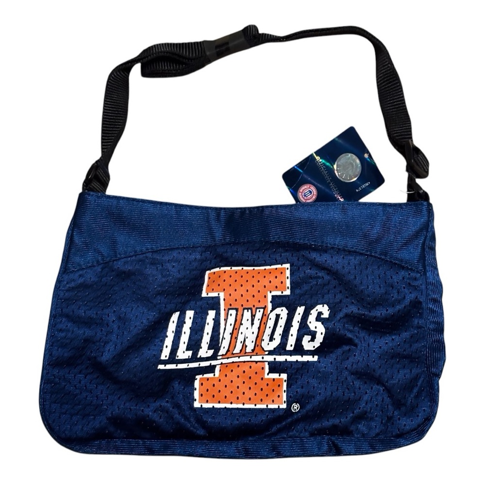 University of Illinois Fighting Illini Mini Jersey Purse BIG TEN Conference NWT